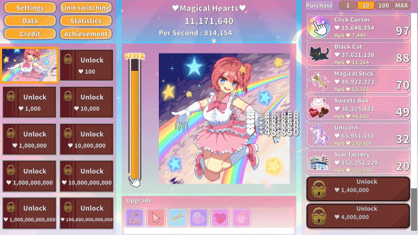 【点击类SLG/中文/动态】Magical Girl ClickerV2.0 steam官中版 【更新/400M】